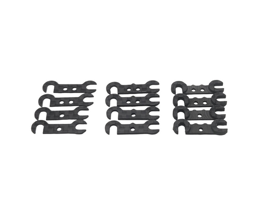 MAD Wurks Carbon Roll Center Shim Set .5/1/2mm Schumacher Mi9/Xray X4 (12)